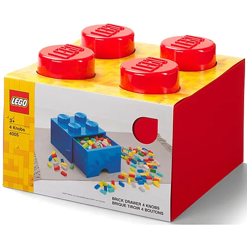 40051730 LEGO Brick Drawer 4 Red - 1