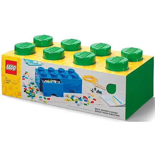 40061734 LEGO Brick Drawer 8 Dark Green - 1