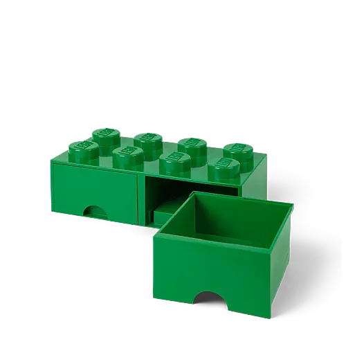 40061734 LEGO Brick Drawer 8 Dark Green - 2