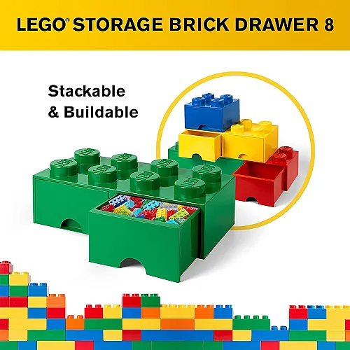 40061734 LEGO Brick Drawer 8 Dark Green - 3