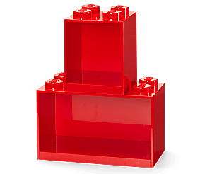 41171730 LEGO Brick Shelf Set Red - LEGO®