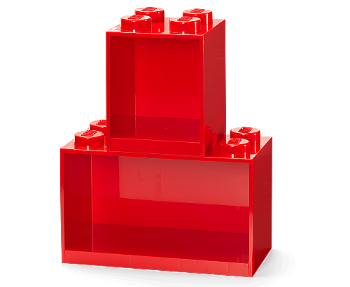 41171730 LEGO Brick Shelf Set Red - 1