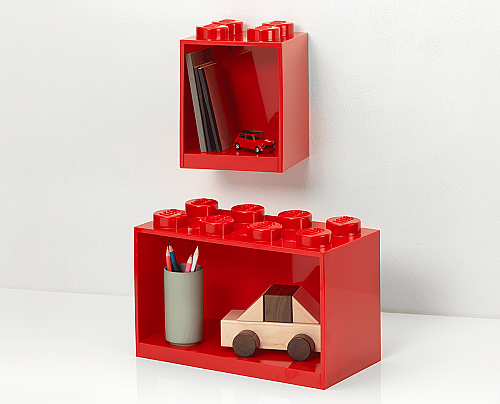 41171730 LEGO Brick Shelf Set Red - 2