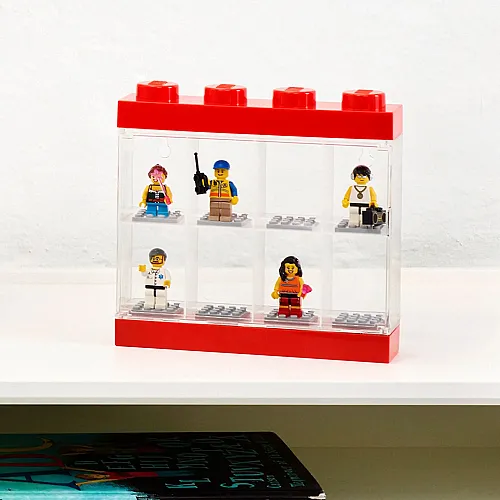 40650001 LEGO Minifigure Display Case 8 Red - 3