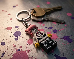 KE261H LEGO® Minifigures™ Keychain
Light Skeleton Girl - 8