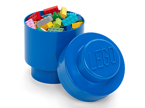 40301731 LEGO Storage Brick 1 Round Blue - 2