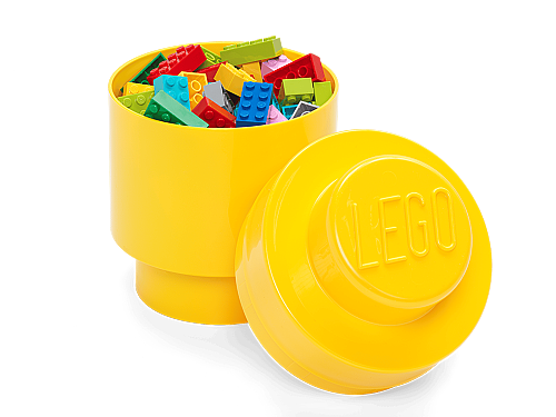 40301732 LEGO Storage Brick 1 Round Yellow - 2
