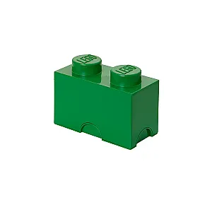 40021734 LEGO Storage Brick 2 Dark Green - 3