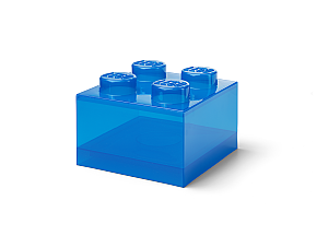 40090805 LEGO Storage Brick 4 Top Lid Translucent Blue - 3