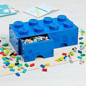40041731 LEGO Storage Brick 8 Blue - 3