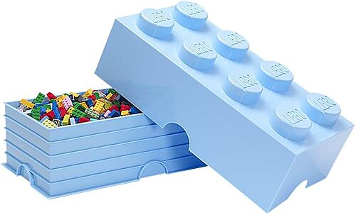 40041736 LEGO Storage Brick 8 Light Blue - 3