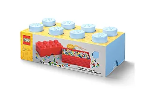 40041736 LEGO Storage Brick 8 Light Blue - 1