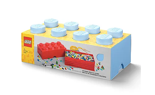 40041736 LEGO Storage Brick 8 Light Blue - 1