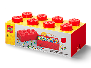 40041730 LEGO Storage Brick 8 Red - 1