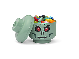 40310813 LEGO Storage Head Small Green Skeleton - 2