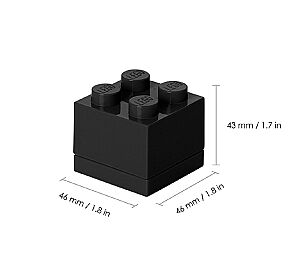40111733 LEGO Storage Mini Box 4 Black - 1