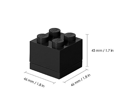 40111733 LEGO Storage Mini Box 4 Black - 1