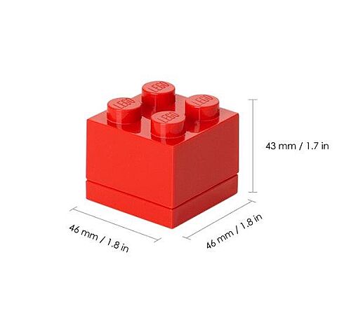 40111730 LEGO Storage Mini Box 4 Red - 3
