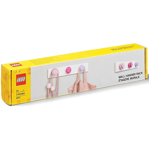41110002 LEGO Wall Hanger Light Pink Dark - 1