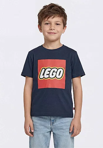 LWTANO 631 - T-SHIRT S/S 590 • Dark Navy - 1